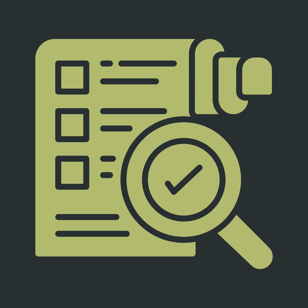 Profile Evaluation Icon Design vector