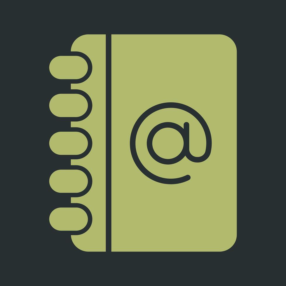 Address Book Icon Design vector