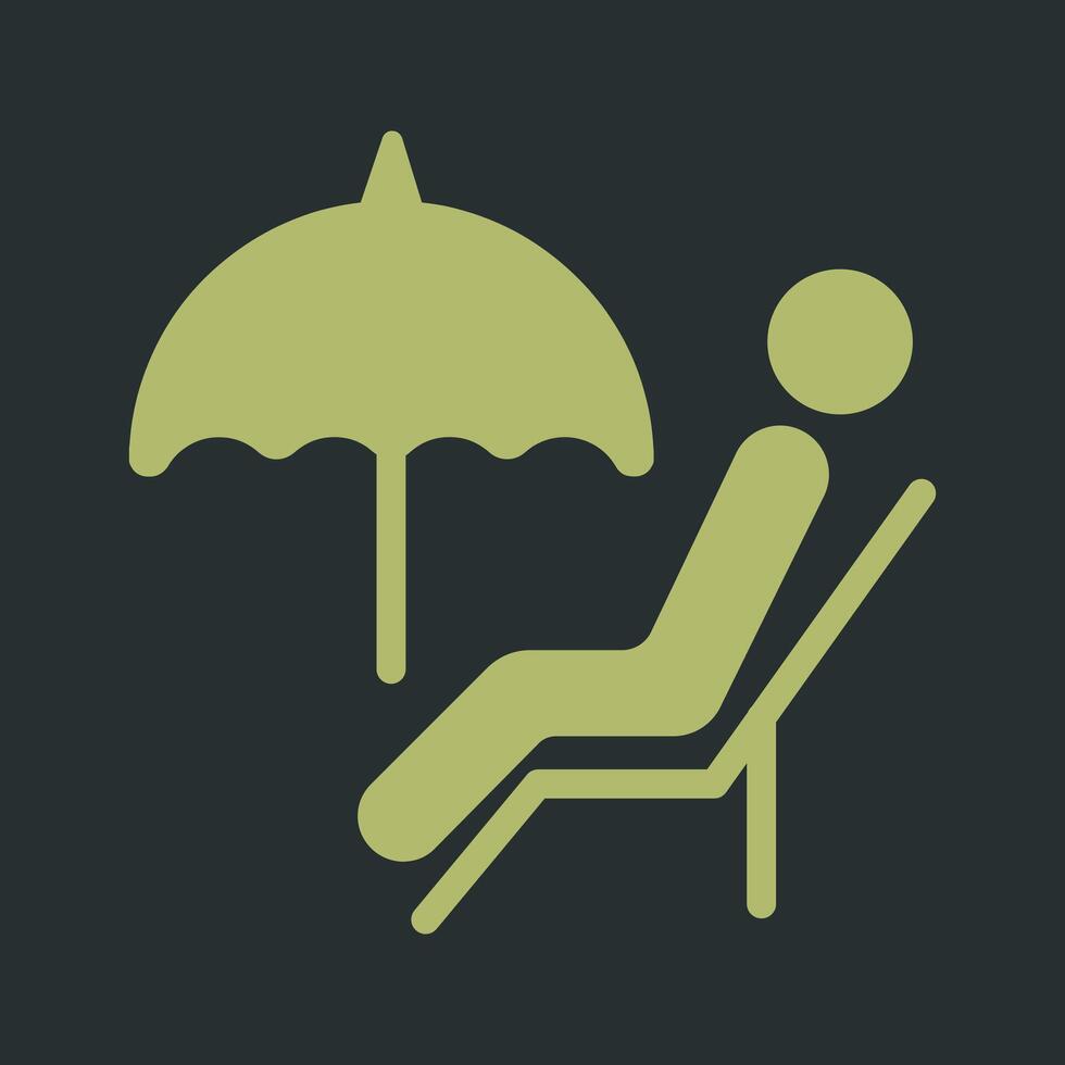 Relaxing Day Icon Design vector