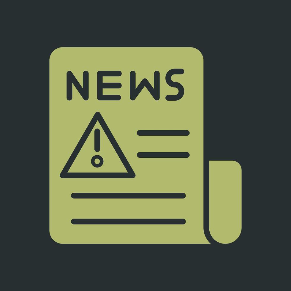 News Alert Icon Design vector