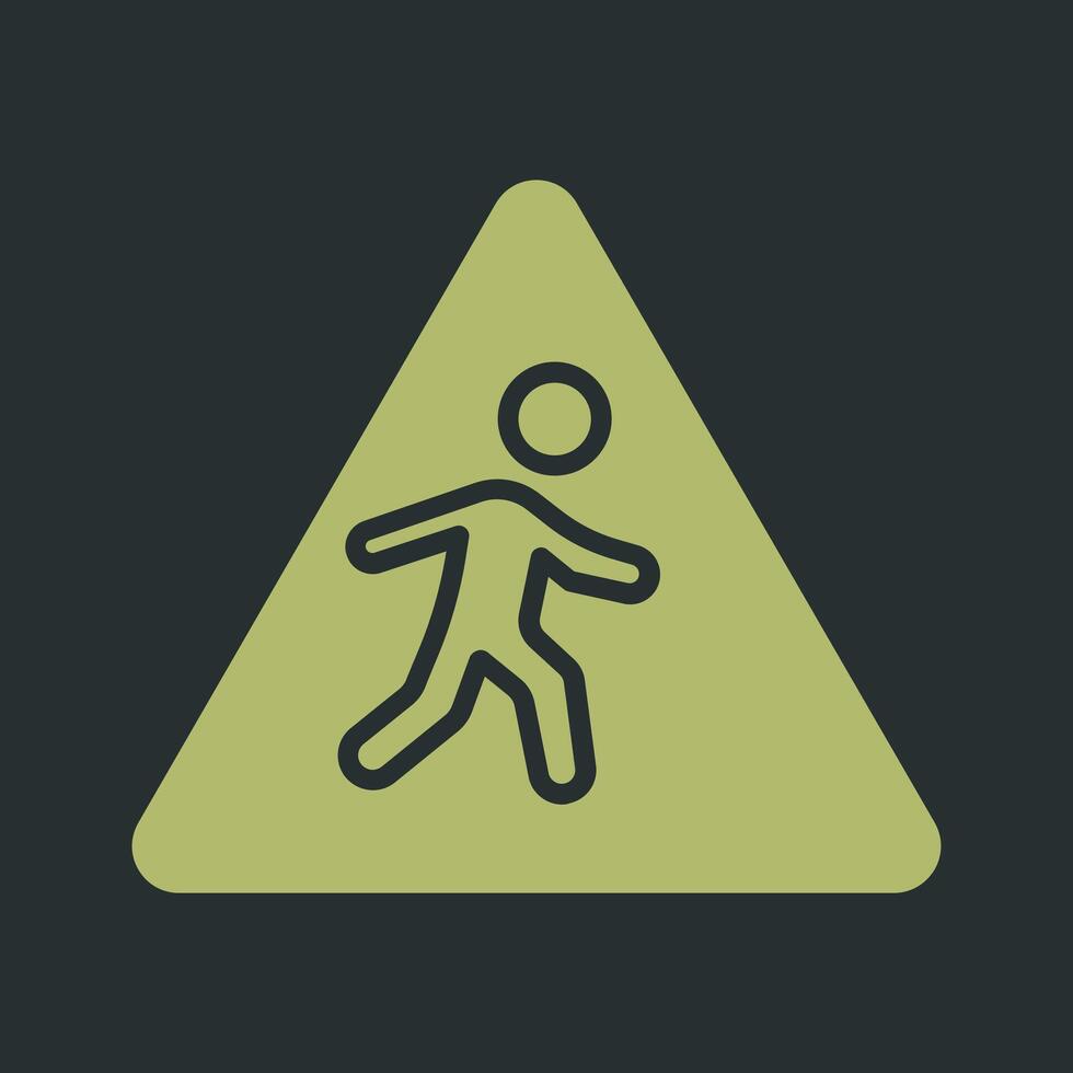 Children Crossing Icon Design vector