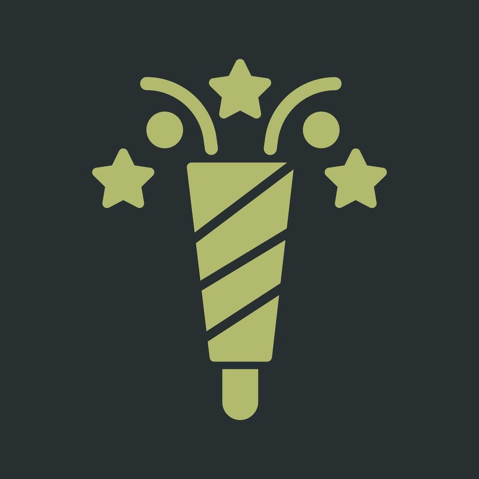 Popper Icon Design vector