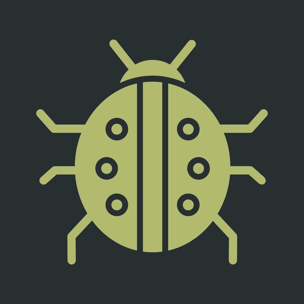 Lady Beetle Icon Design vector