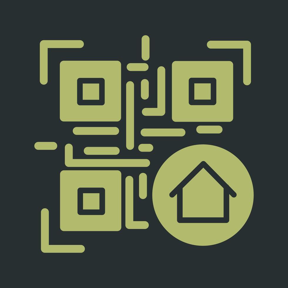 QR Code Menu Icon Design vector