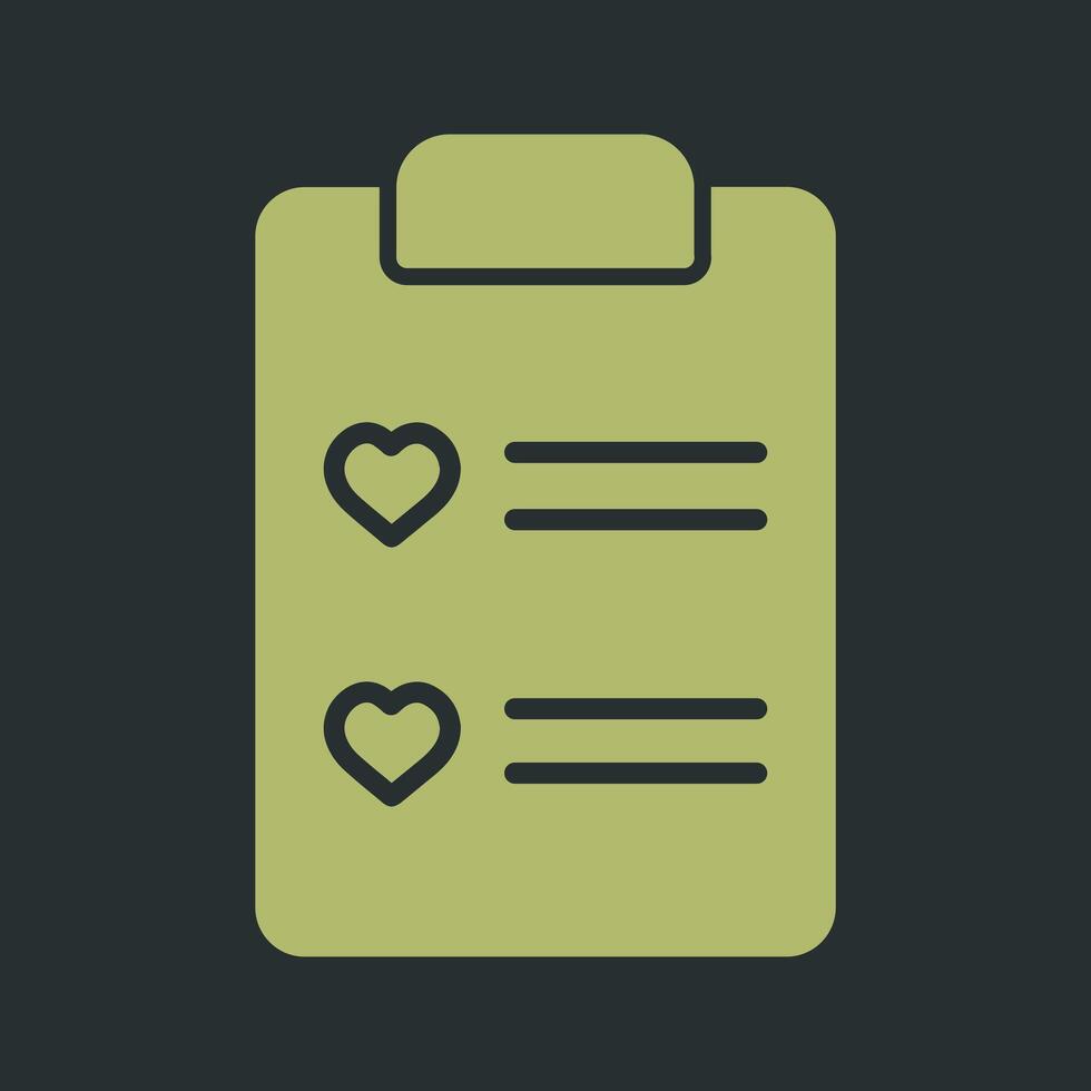 Wishlist Icon Design vector