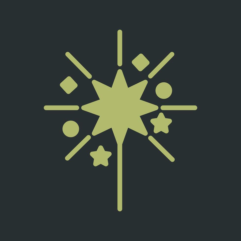 Sparklers Icon Design vector
