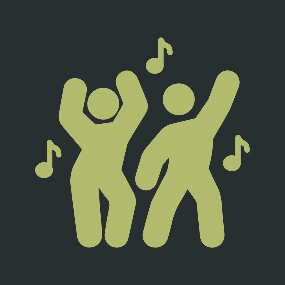 Music and Dance Icon Design vector