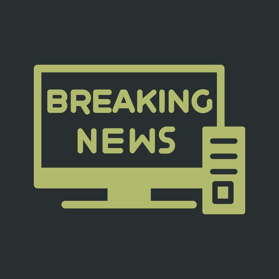 Breaking Story Icon Design vector