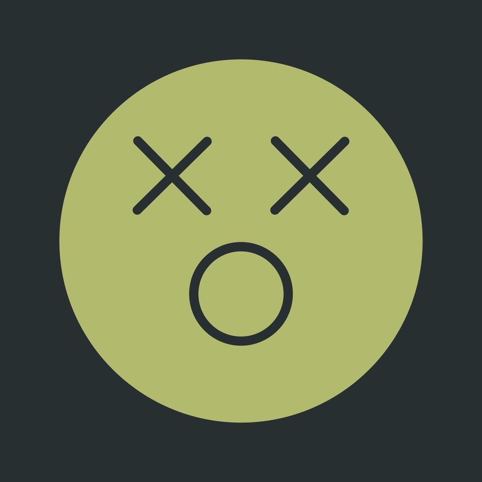 Dizzy Face Icon Design vector