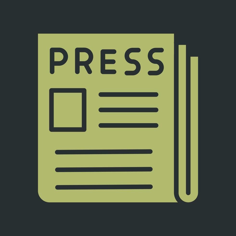 Press Release Icon Design vector