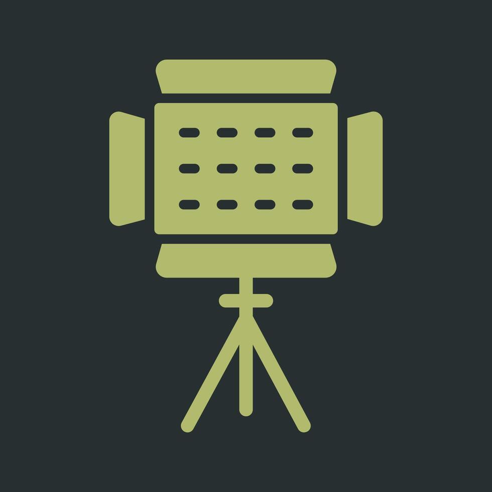 Photography Lighting Icon Design vector