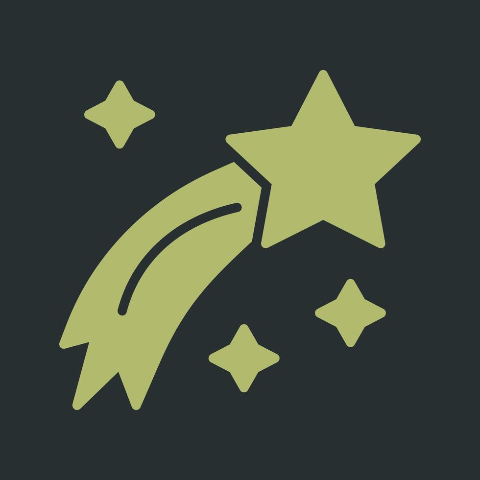 Shooting Star Icon Design vector