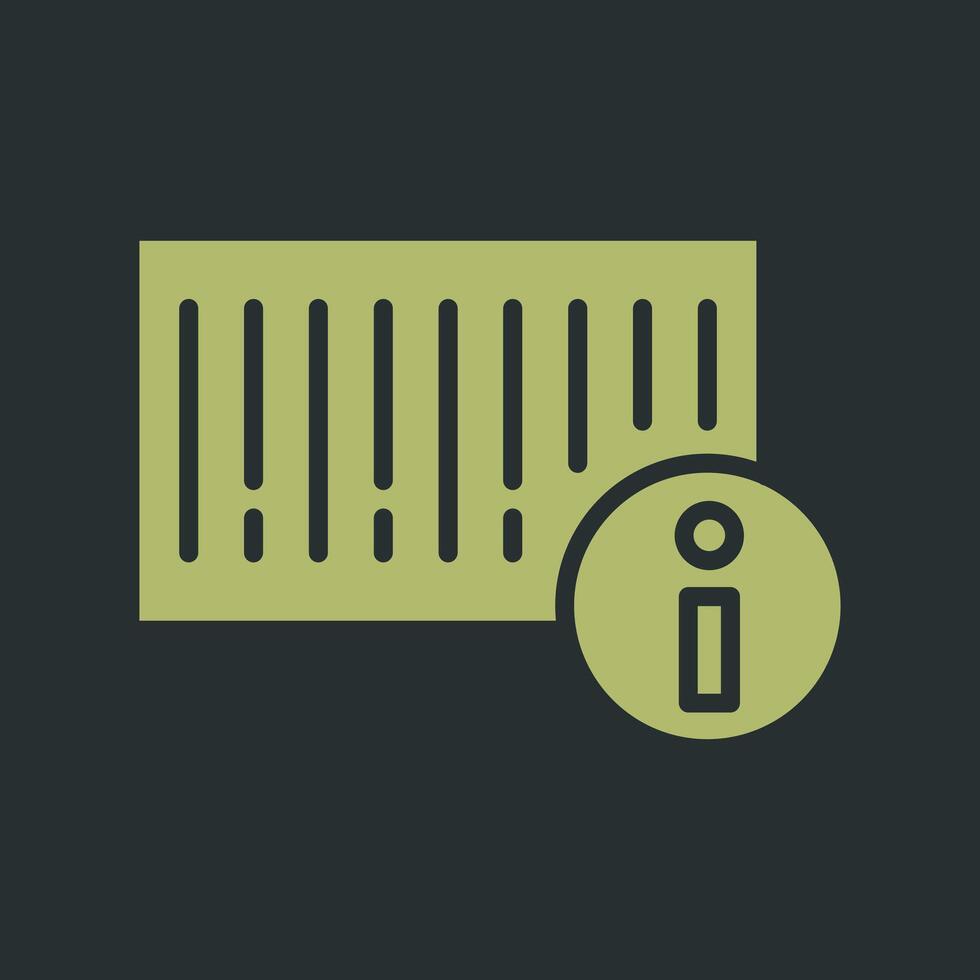 Barcode Product Info Icon Design vector