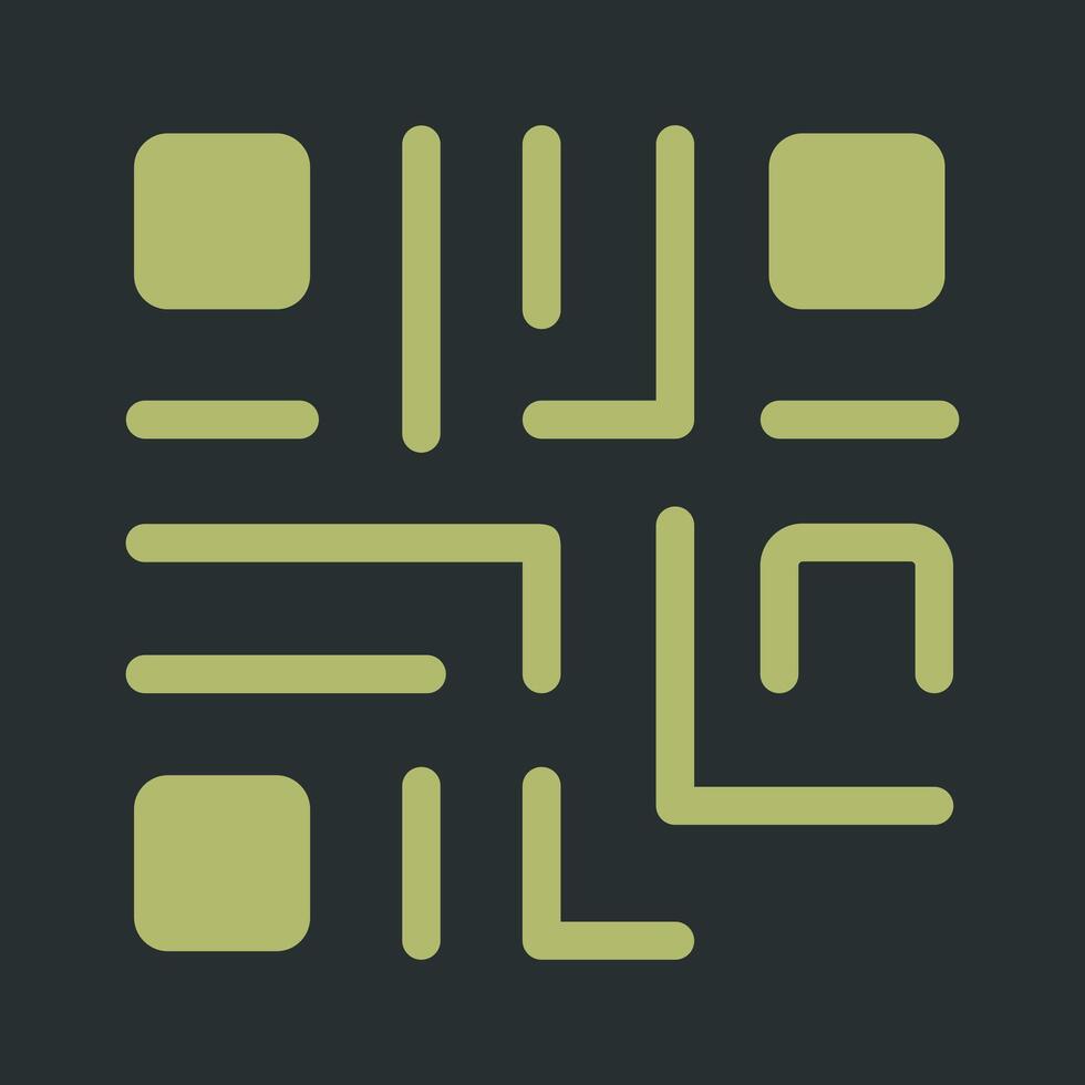 QR Code Icon Design vector