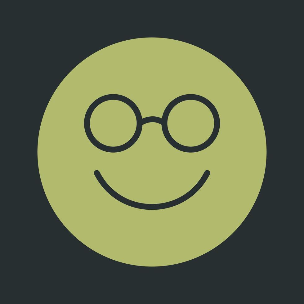 Nerd Face Icon Design vector