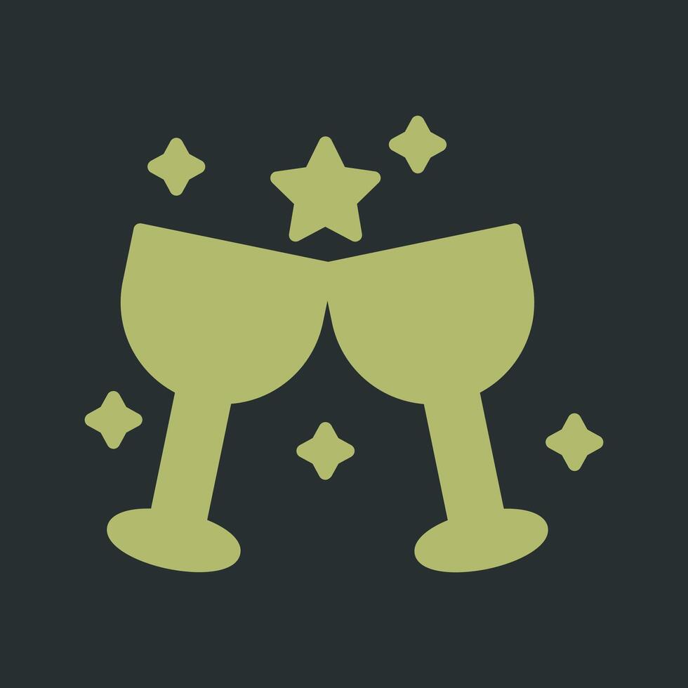 Wine Party Icon Design vector