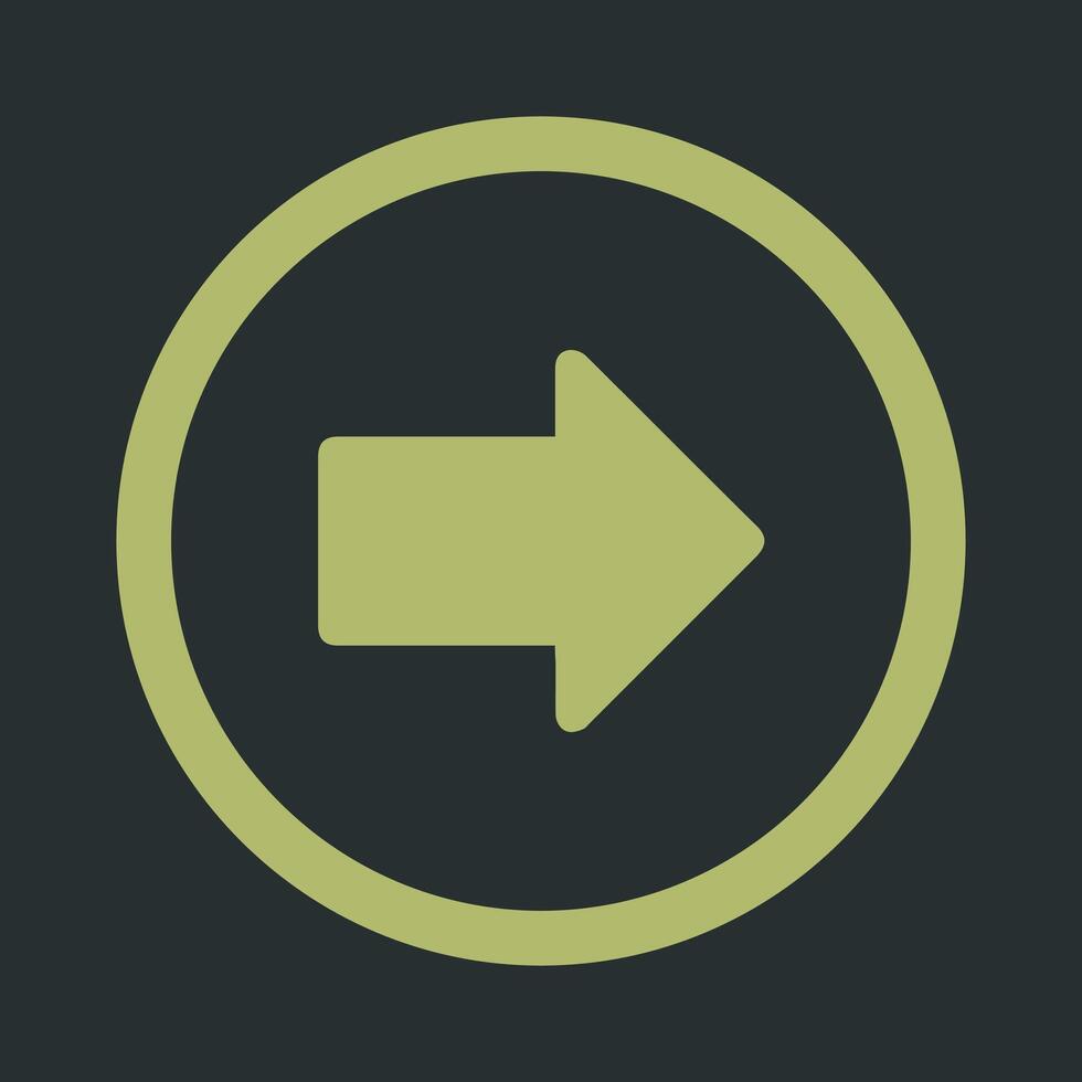 Right Arrow Icon Design vector