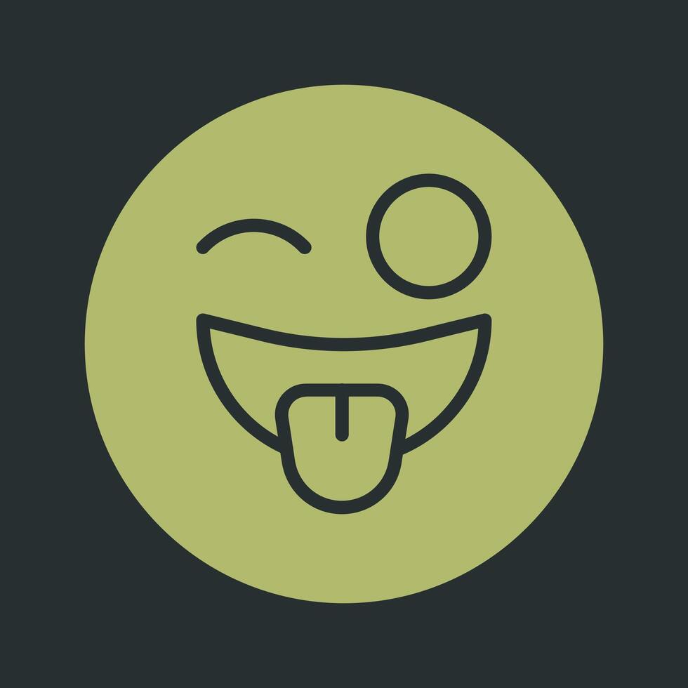 Zany Face Icon Design vector