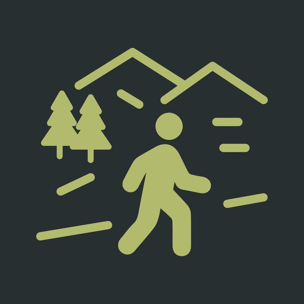 Nature Walk Icon Design vector