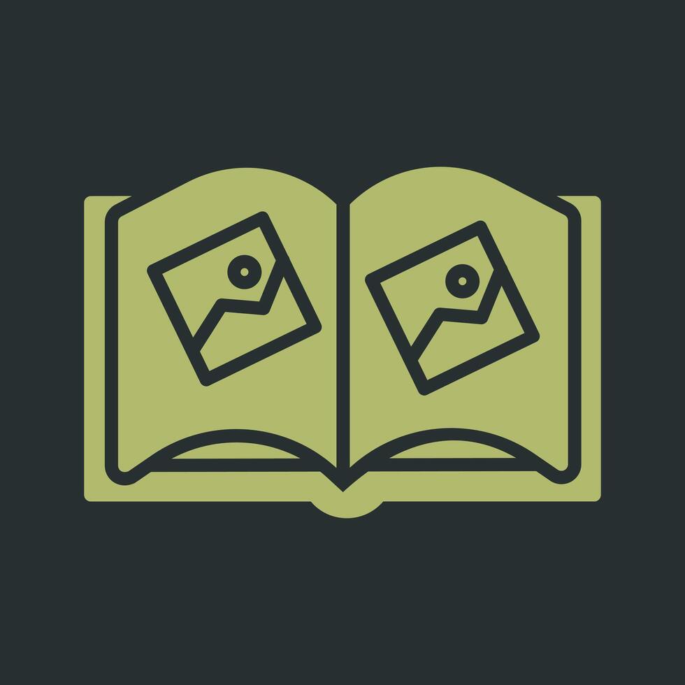 Memory Book Icon Design vector