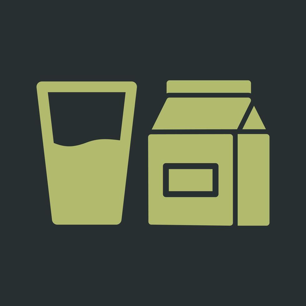 Glass of Milk Icon Design vector