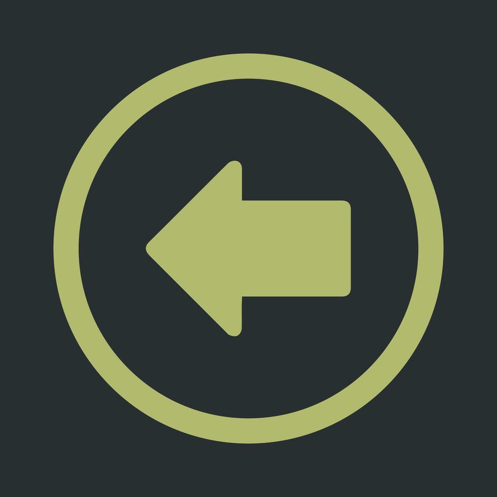 Left Arrow Icon Design vector