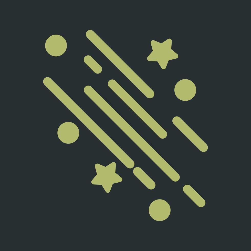 Party Streamers Icon Design vector