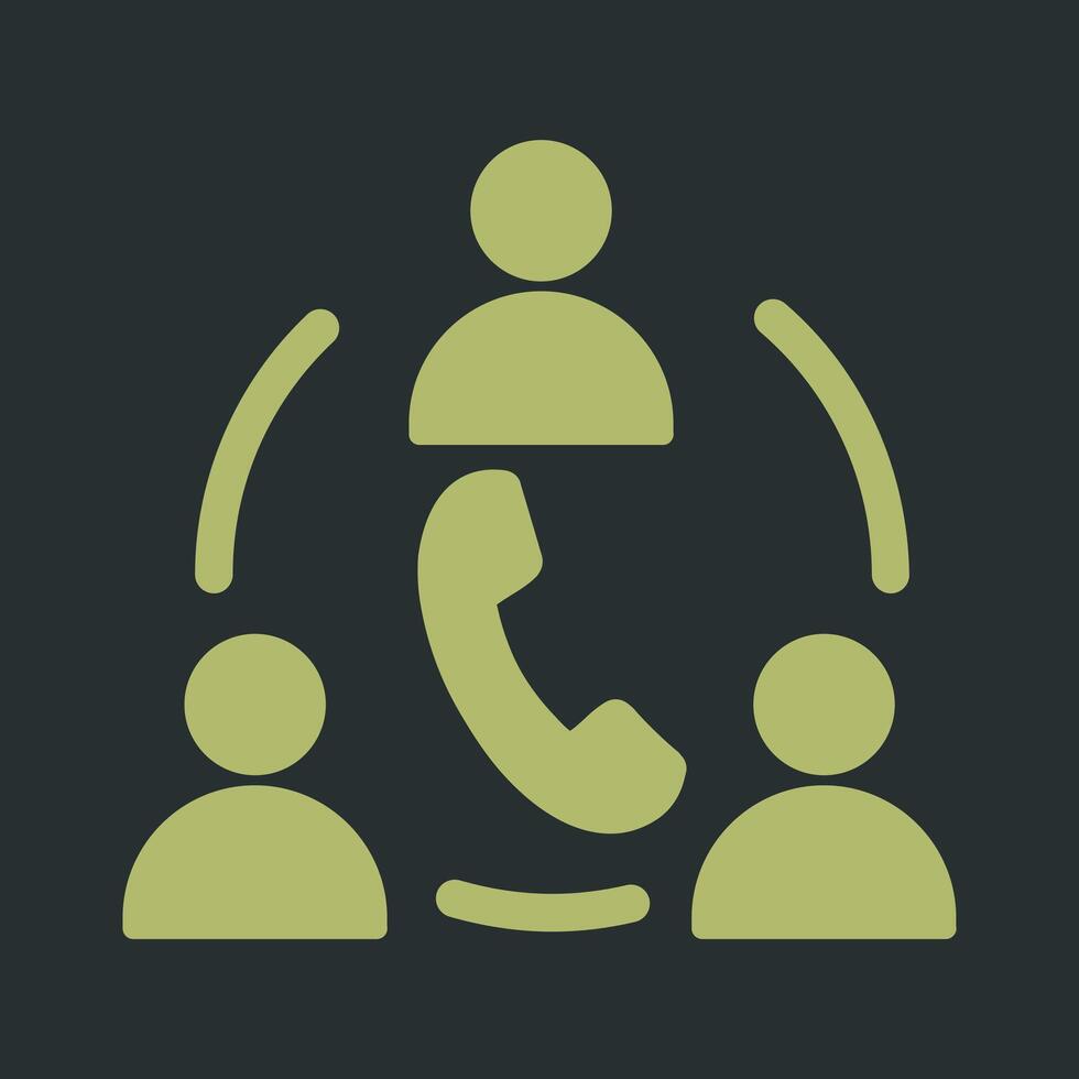 Contact Team Icon Design vector