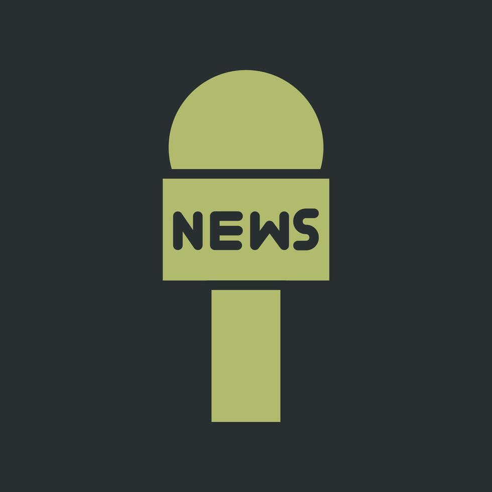 News Microphone Icon Design vector
