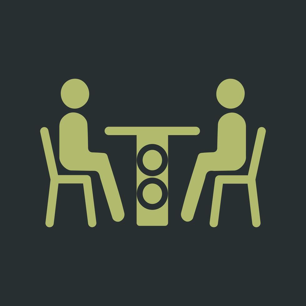 Family Dinner Icon Design vector