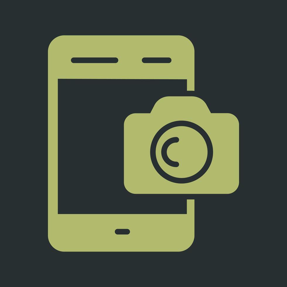 Smartphone Photography Icon Design vector