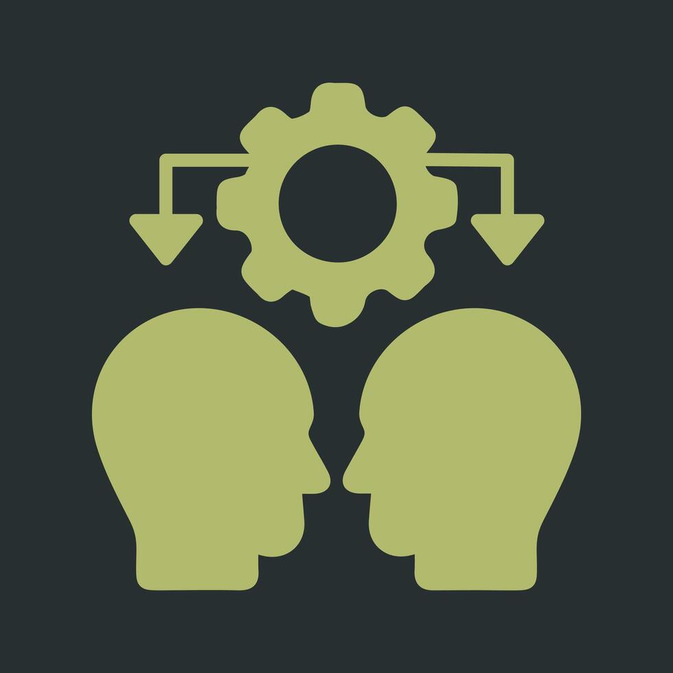 Conflict Management Icon Design vector