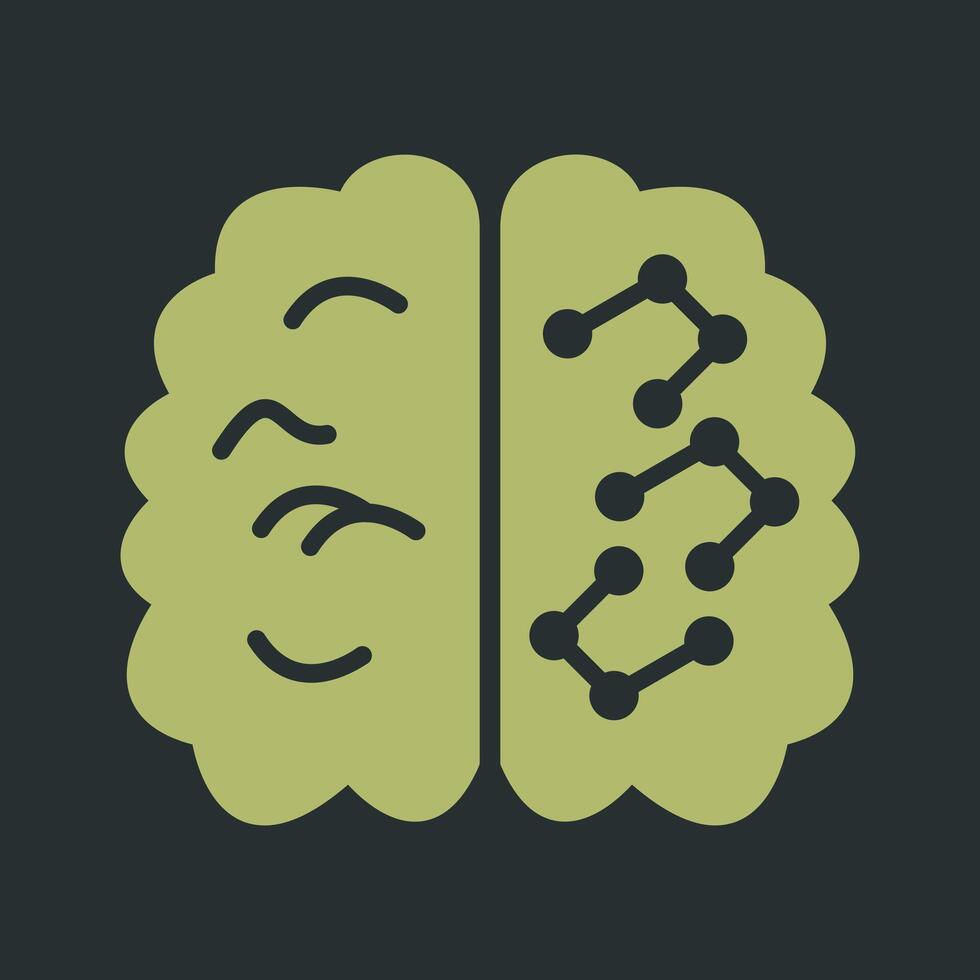 Machine Learning Icon Design vector