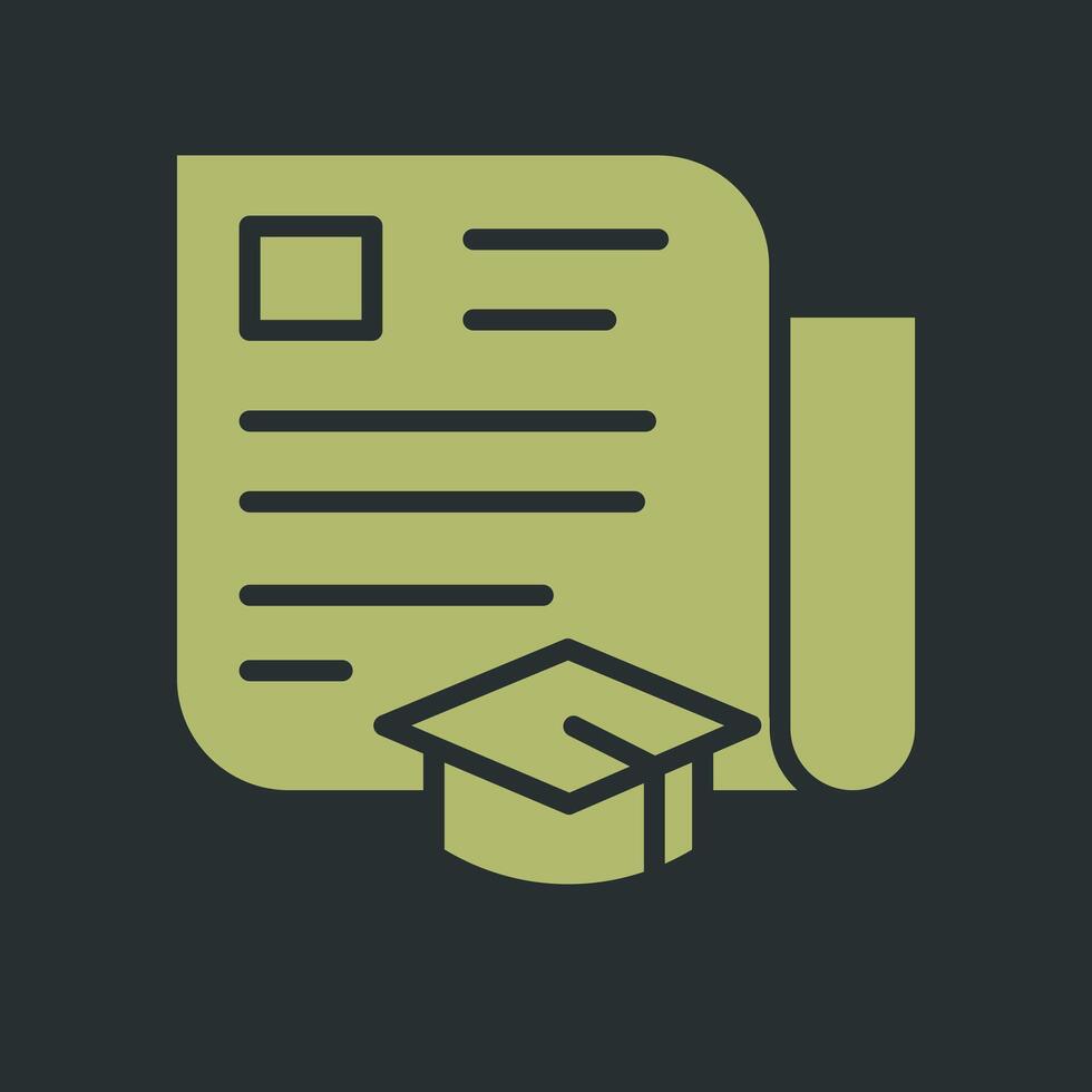 Journalism Education Icon Design vector