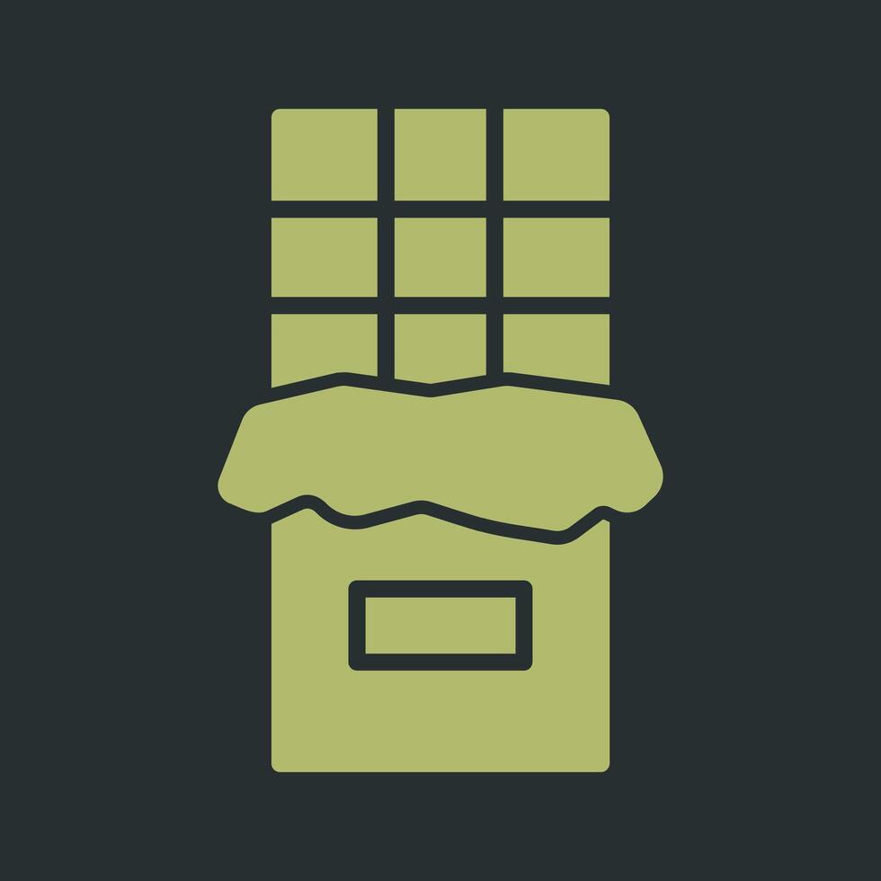 Chocolate Bar Icon Design vector
