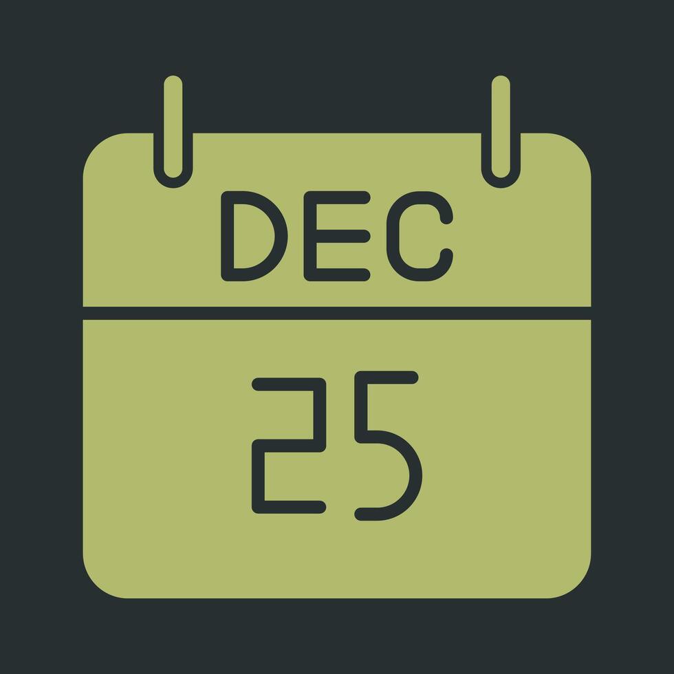 25 December Icon Design vector