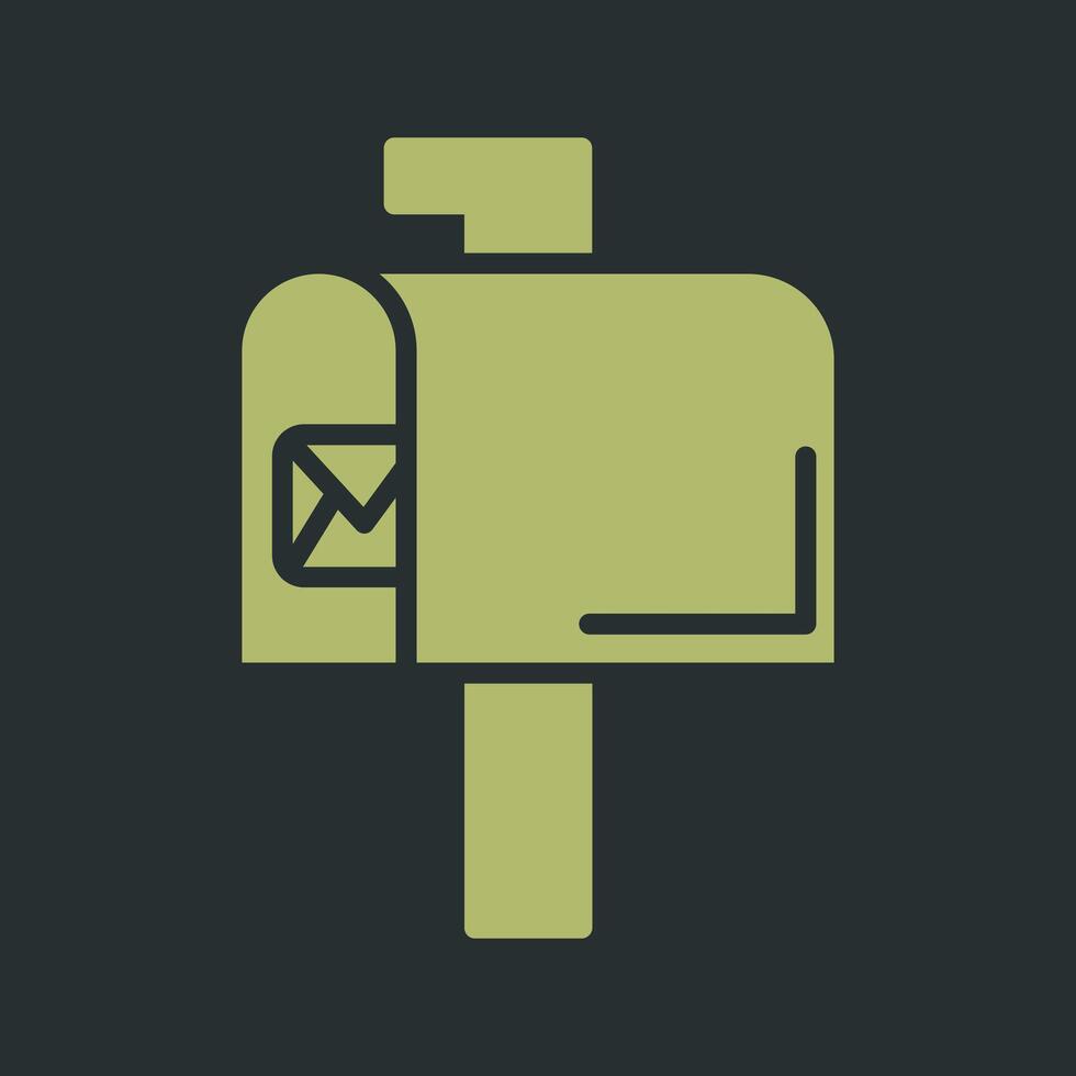 Mailbox Key Icon Design vector