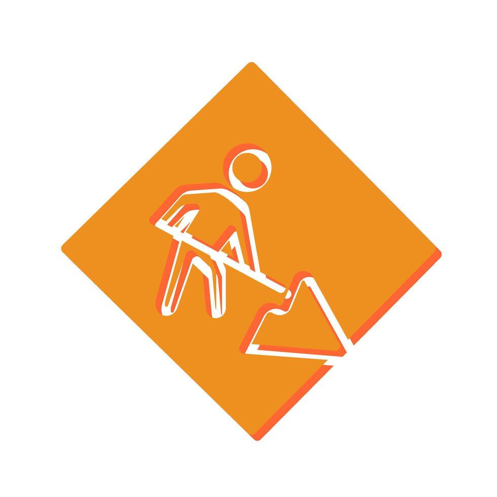 Construction Sign Icon Design vector