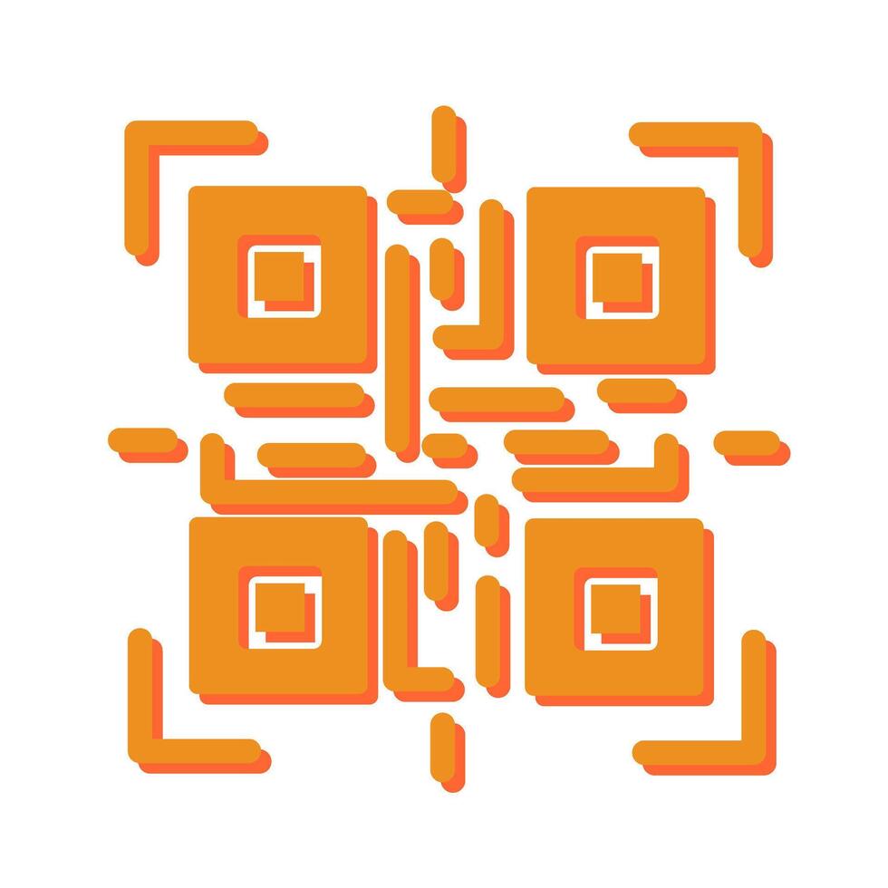 QR Code Reader Icon Design vector