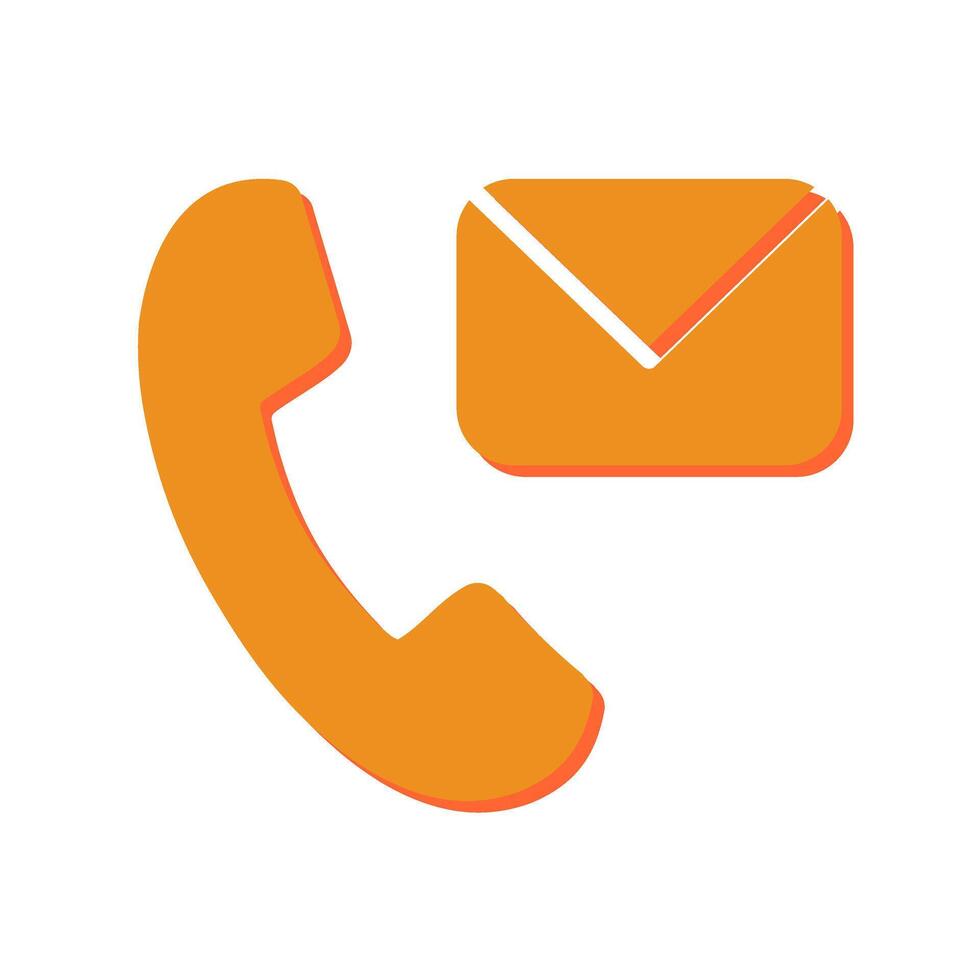 Contact Us Icon Design vector