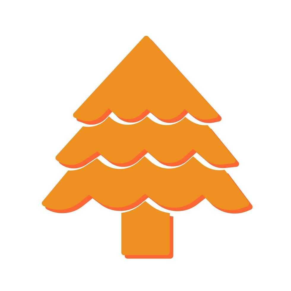 Christmas Tree Icon Design vector