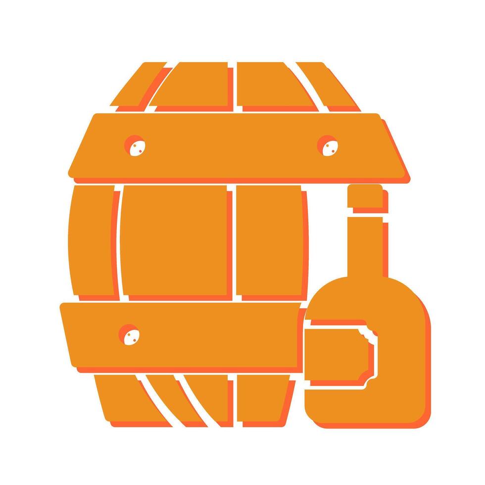 Wine Barrel Icon Design vector