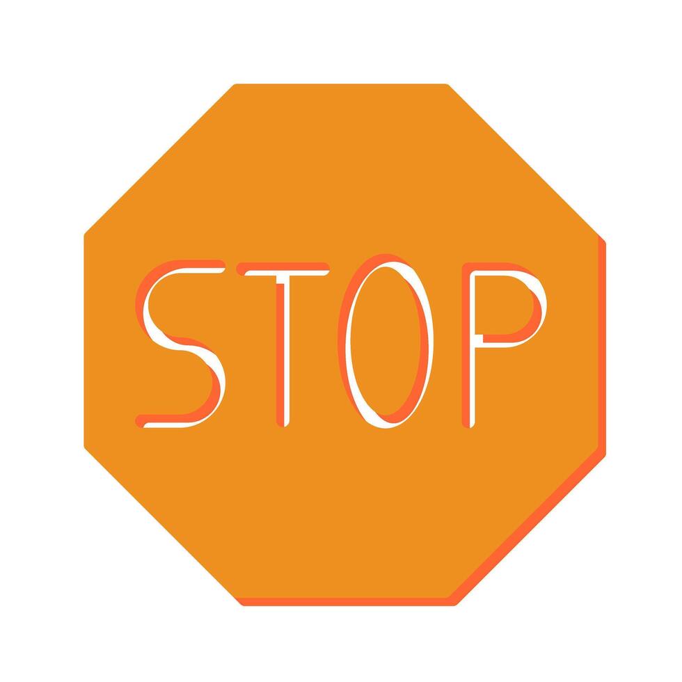 Stop Sign Icon Design vector