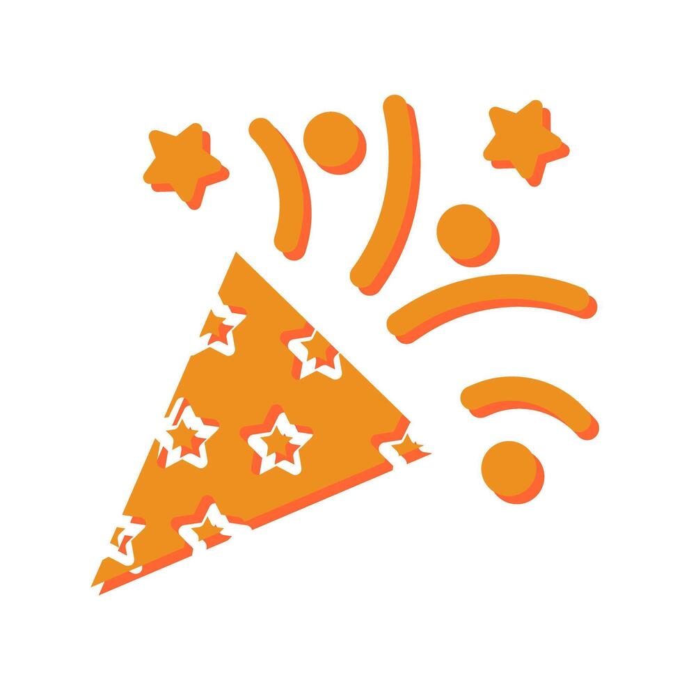 Confetti Icon Design vector