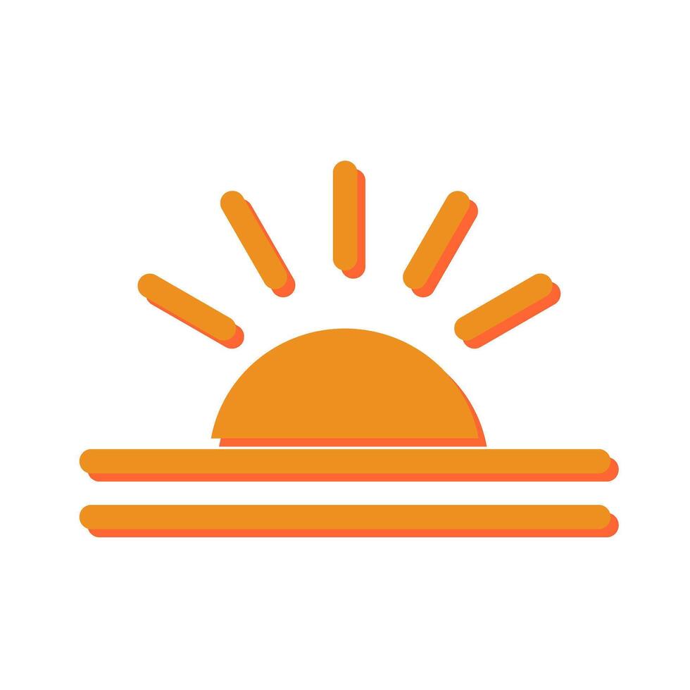Sunrise Icon Design vector