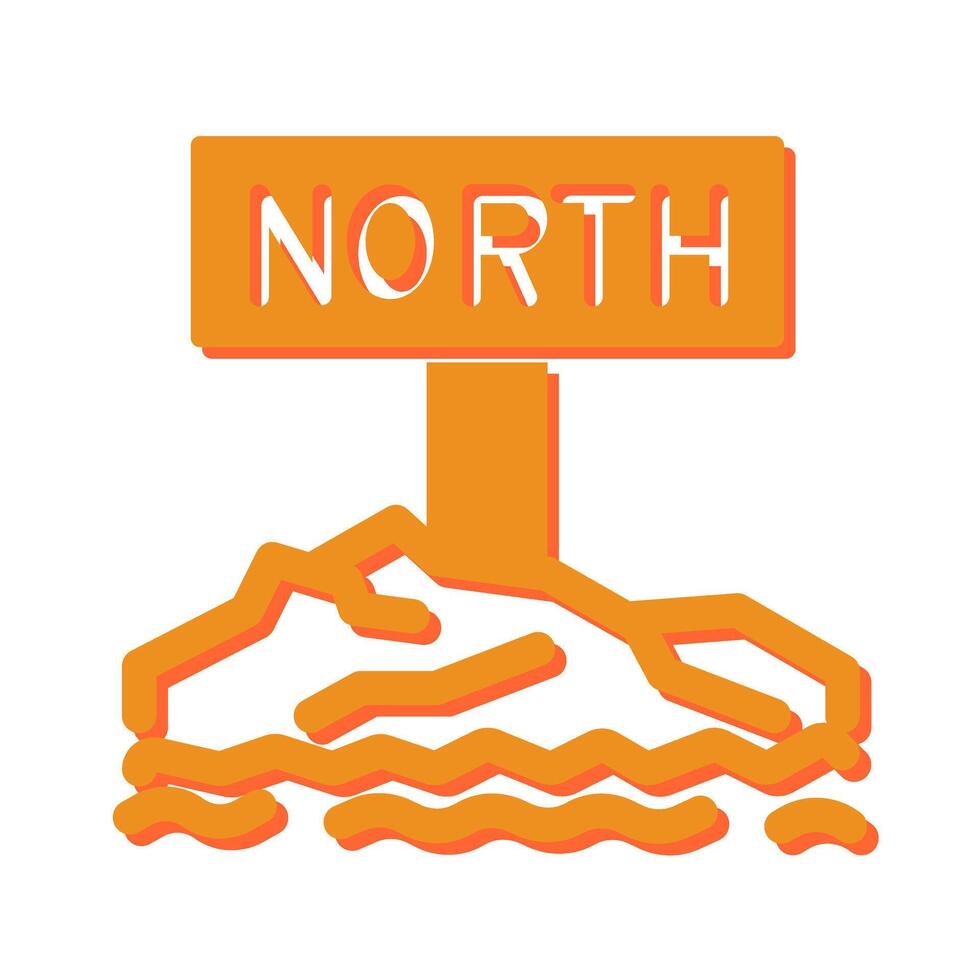 Northpole Icon Design vector