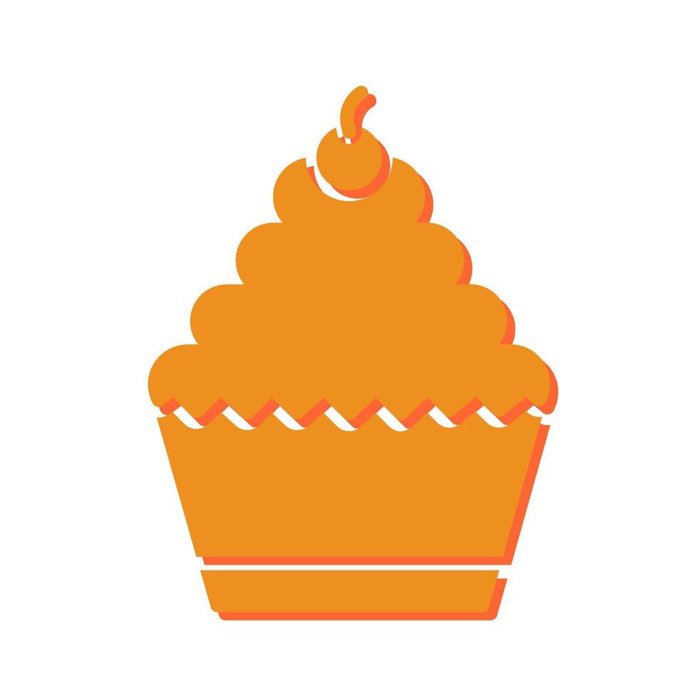 Cupcake Icon Design vector