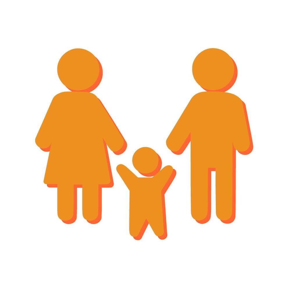 Family Photo Icon Design vector
