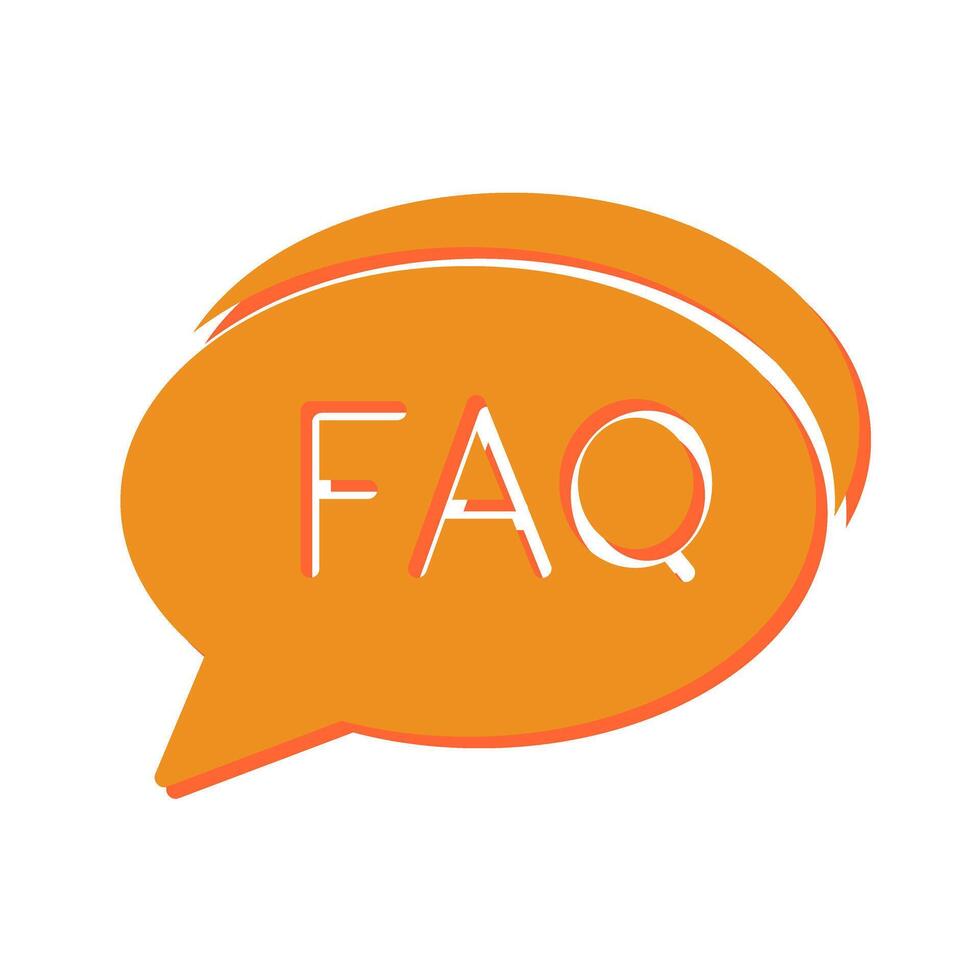 FAQ Section Icon Design vector