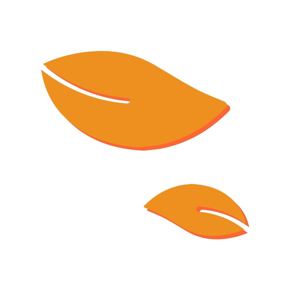 Leaf Fluttering in Wind Icon Design vector